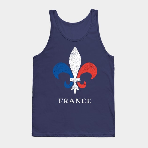 Traditional French Fleur de Lis of France Tank Top by AntiqueImages